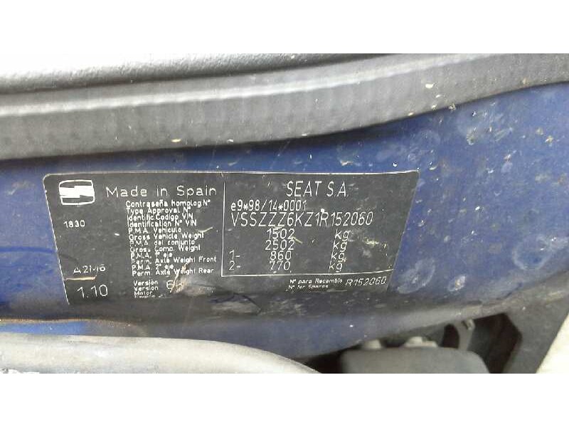 seat ibiza (6k1) del año 2000