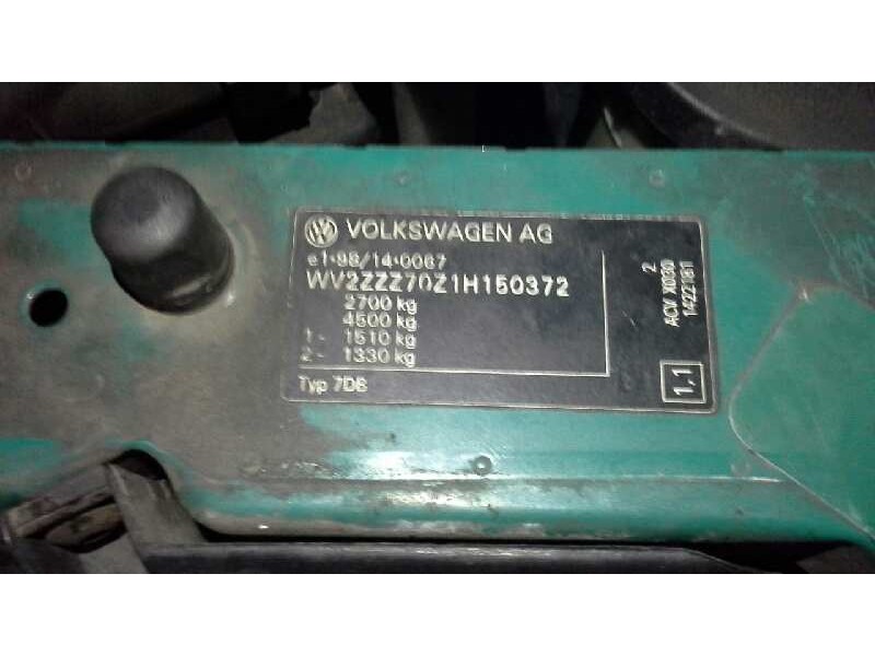 volkswagen t4 transporter/furgoneta (mod. 1991) del año 2001