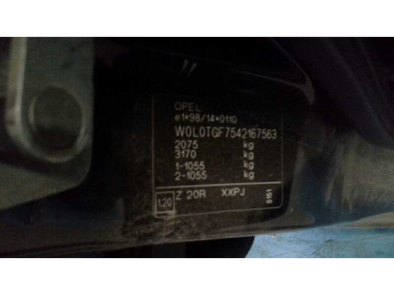 opel zafira a del año 2004