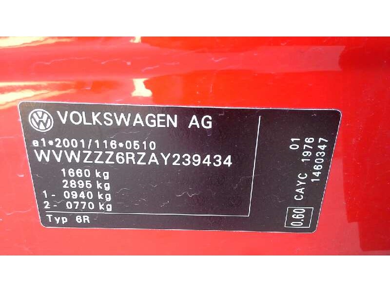 volkswagen polo (6r1) del año 2010