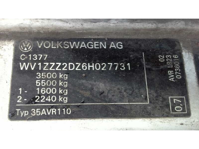 volkswagen lt caja cerrada / combi (mod. 1997) del año 2006