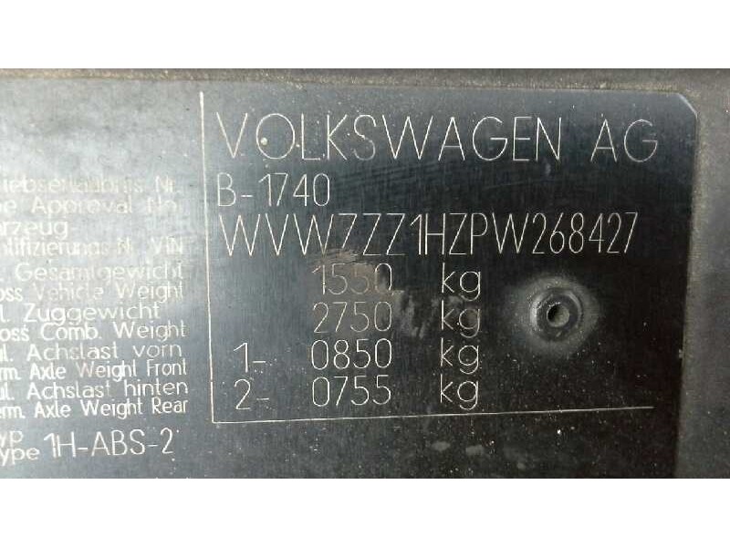 volkswagen golf iii berlina (1h1) del año 1993