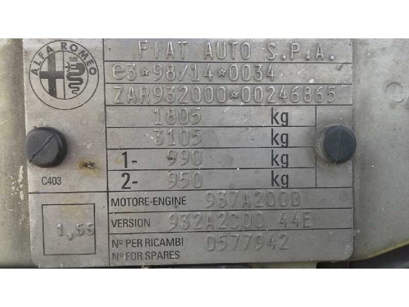 alfa romeo 156 (116) del año 2003