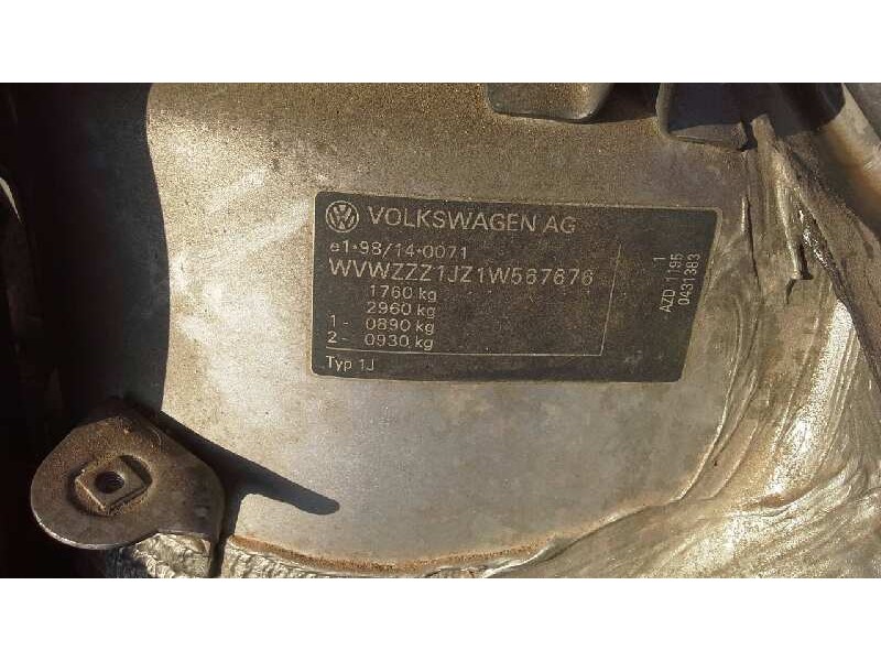 volkswagen bora berlina (1j2) del año 2001