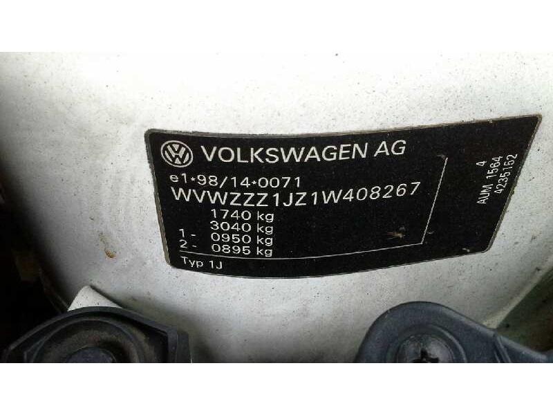 volkswagen golf iv berlina (1j1) del año 2000