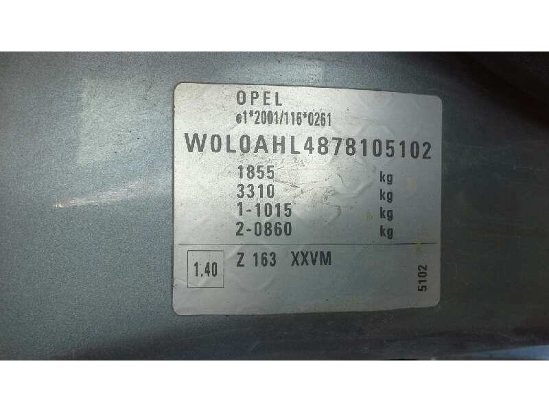 opel astra h ber. del año 2007