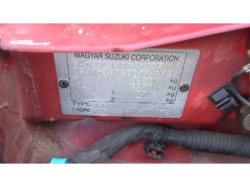 suzuki ignis rm (mh) del año 2004