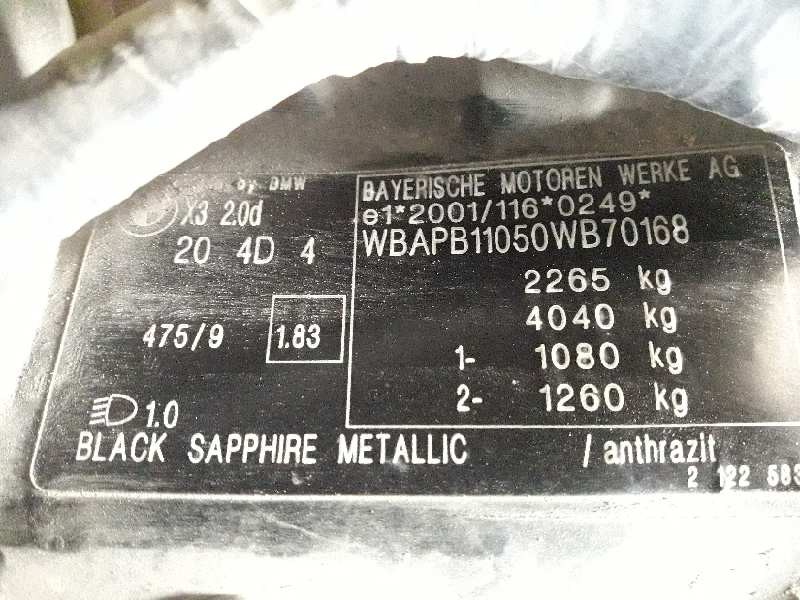 bmw x3 (e83) del año 2004