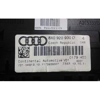 Recambio de cuadro instrumentos para audi a1 (8x) 1.6 tdi referencia OEM IAM 8X0920930D  