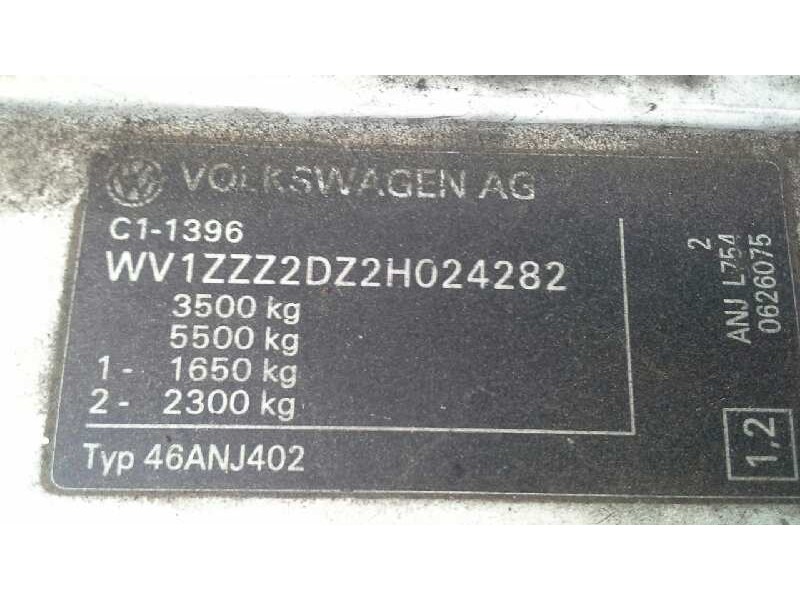 volkswagen lt caja cerrada / combi (mod. 1997) del año 2002