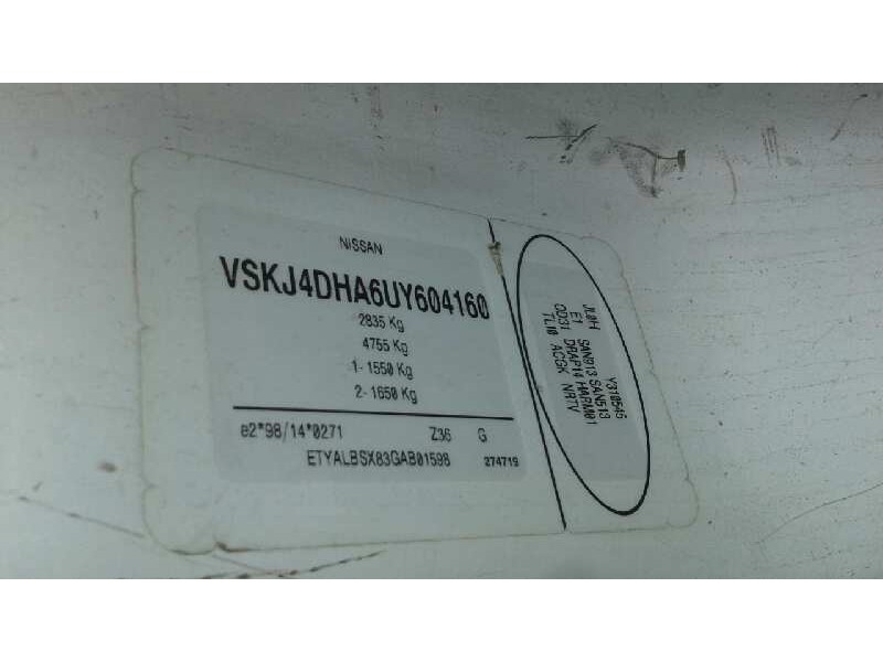 nissan primastar (x..) del año 2008