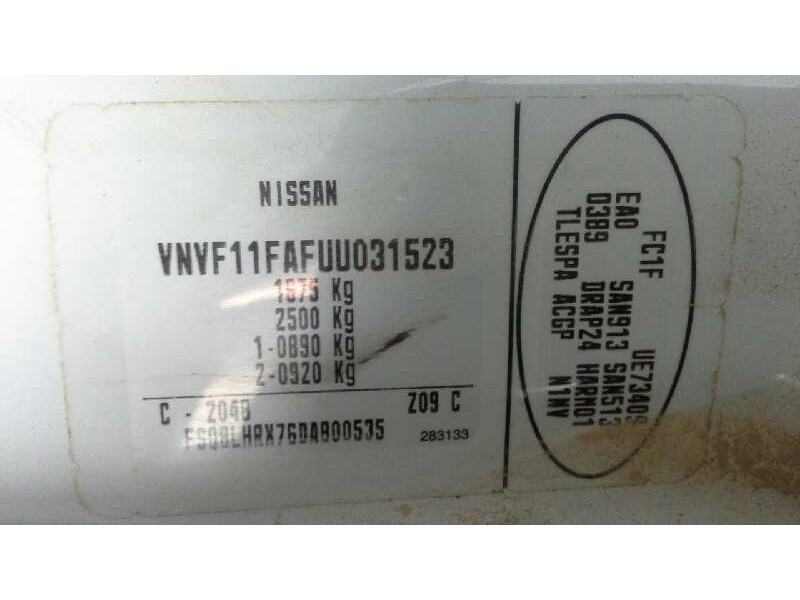 nissan kubistar (x76) del año 2008