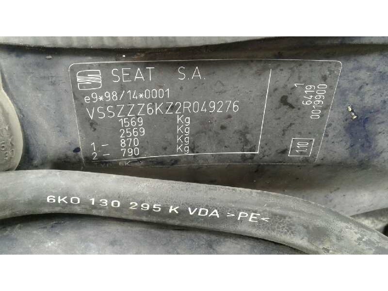 seat cordoba berlina (6k2) del año 2002