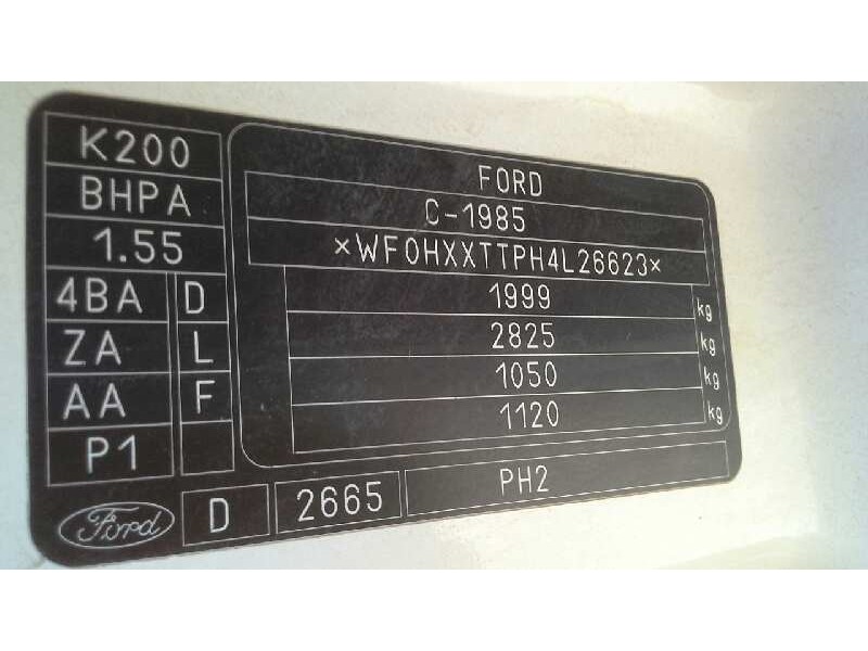 ford transit connect (tc7) del año 2004