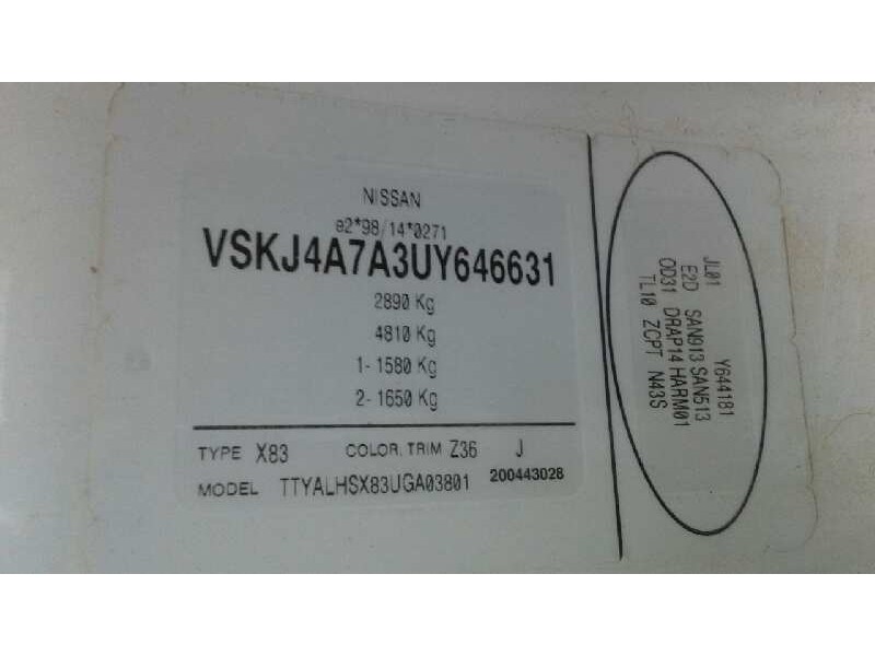 nissan primastar (x..) del año 2014