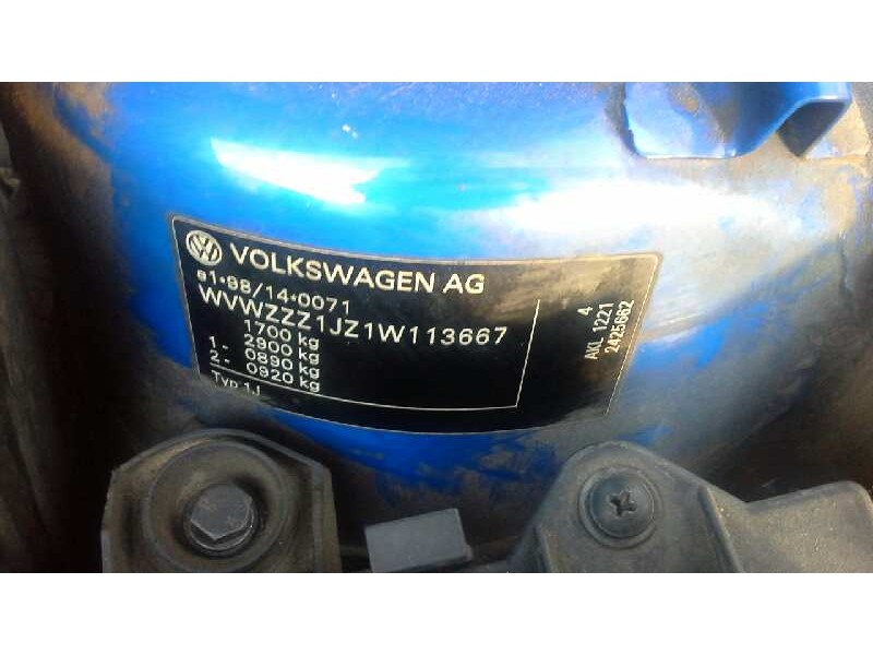 volkswagen golf iv berlina (1j1) del año 2000