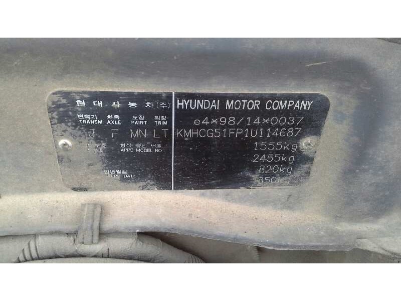 hyundai accent (lc) del año 2001