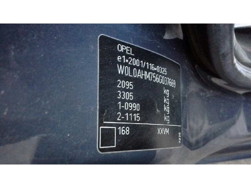 opel zafira b del año 2006