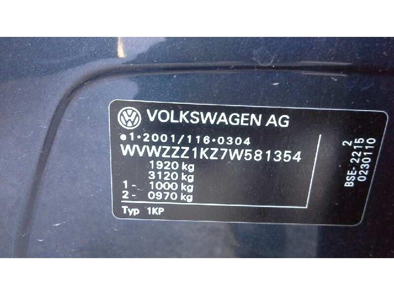 volkswagen golf plus (5m1) del año 2007