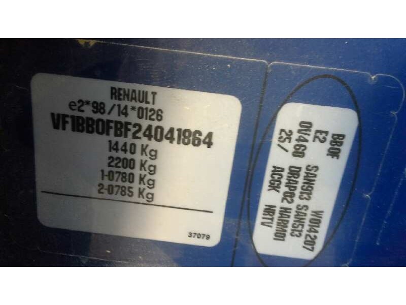 renault clio ii fase i (b/cbo) del año 2001