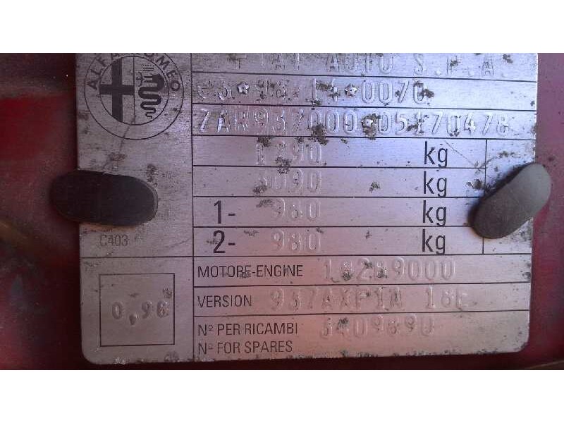 alfa romeo 147 (190) del año 2005