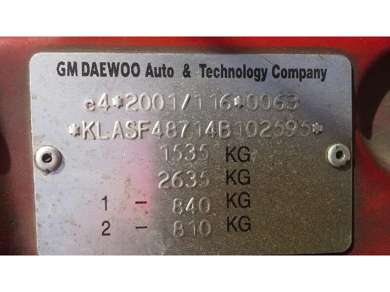 daewoo kalos del año 2003
