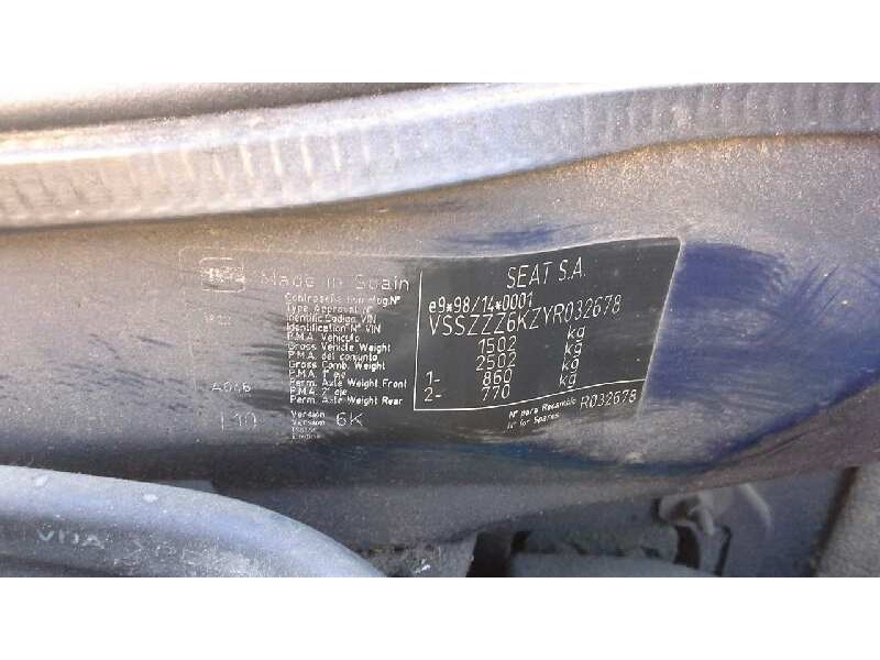 seat ibiza (6k1) del año 1999