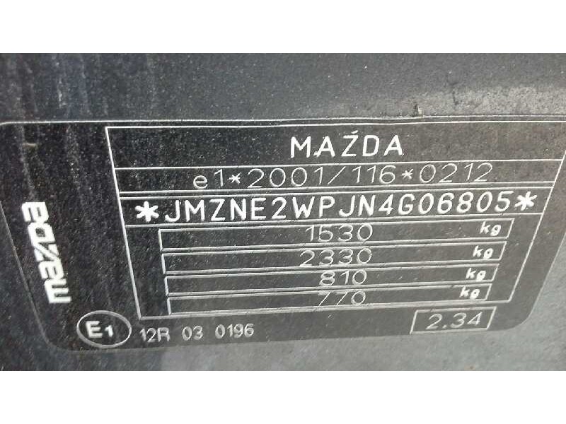 mazda 2 berlina (dy) del año 2004