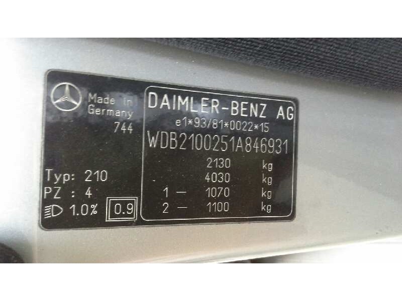 mercedes-benz clase e (w210) berlina diesel del año 1999