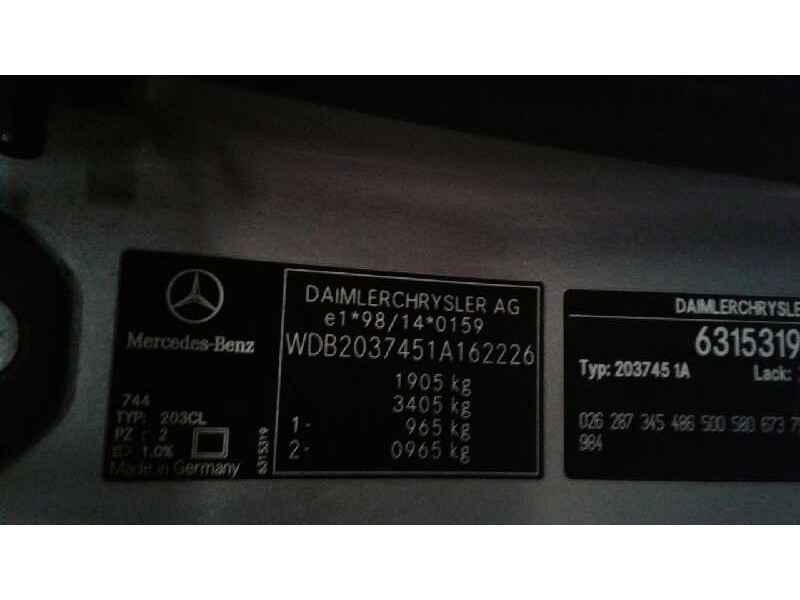 mercedes-benz clase c (w203) sportcoupe del año 2001