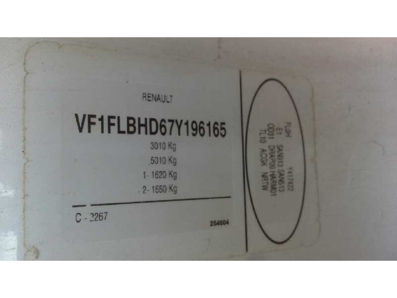 renault trafic caja cerrada (ab 4.01) del año 2007