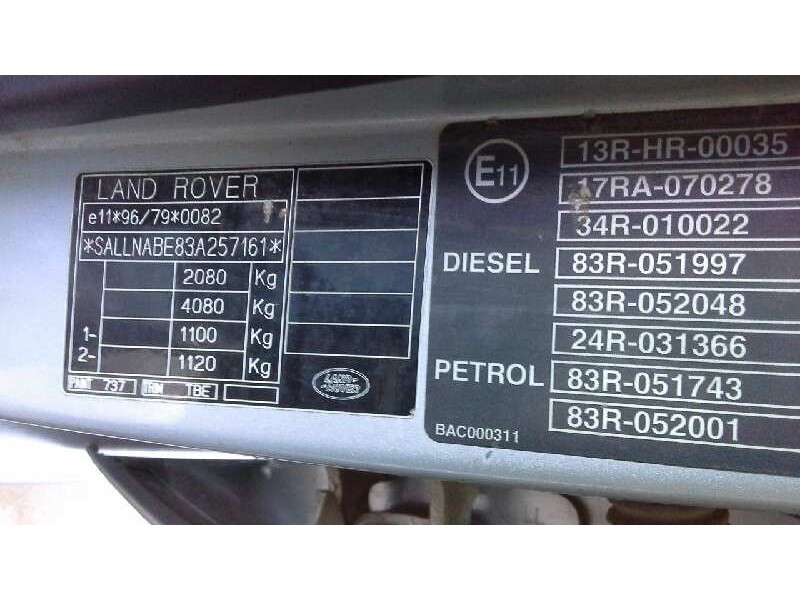 land rover freelander (ln) del año 2003