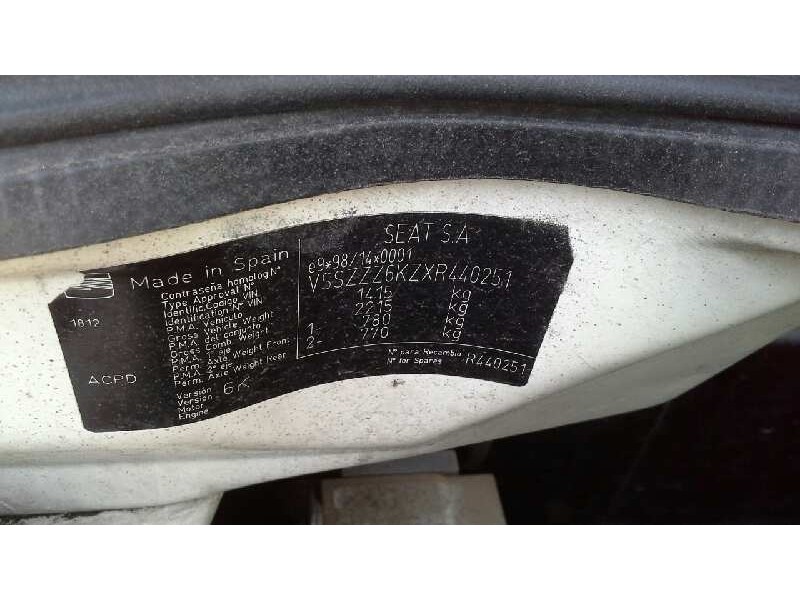 seat ibiza (6k1) del año 2000