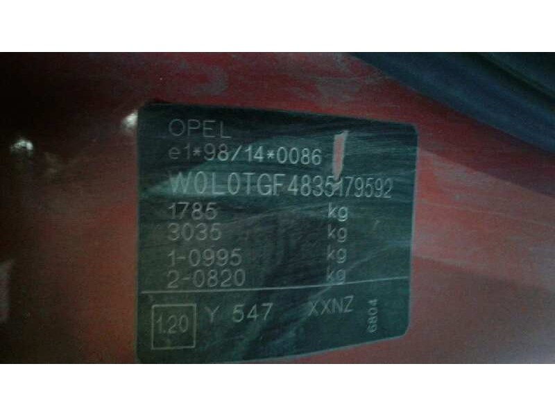 opel astra g berlina del año 2003