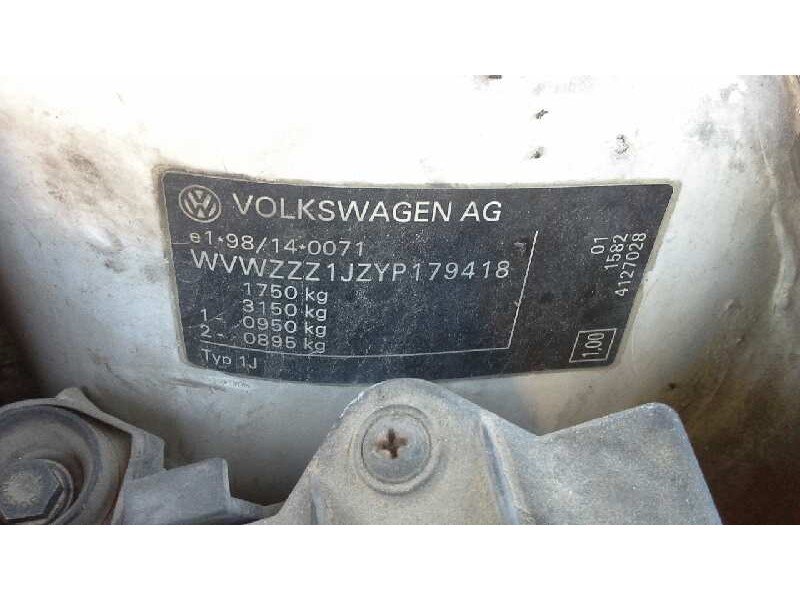 volkswagen golf iv berlina (1j1) del año 1999