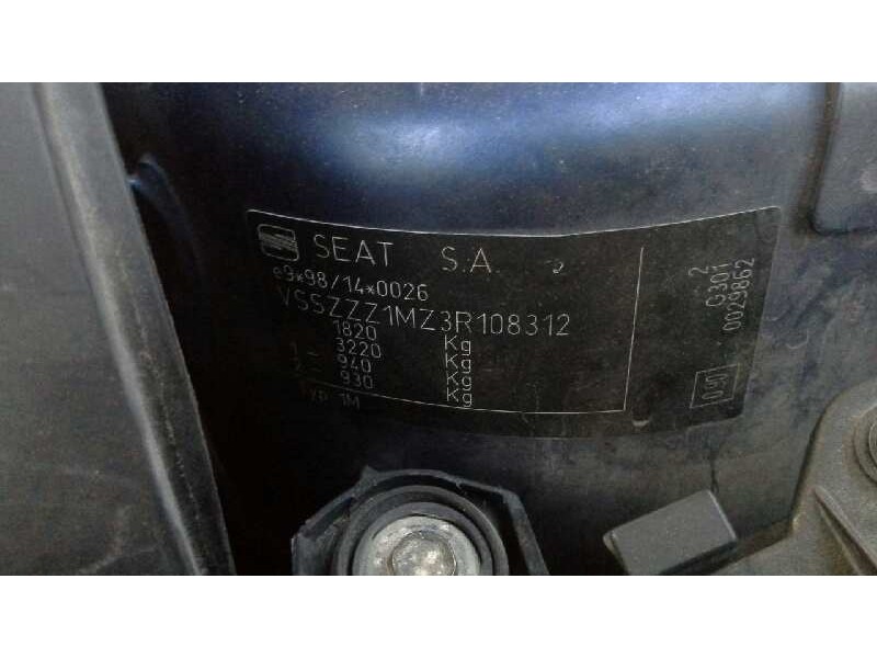 seat toledo (1m2) del año 2003