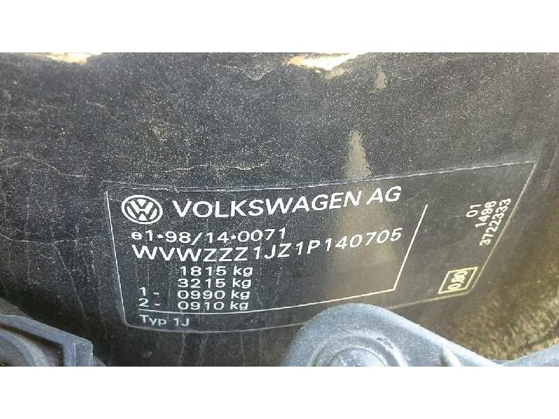 volkswagen golf iv berlina (1j1) del año 2000