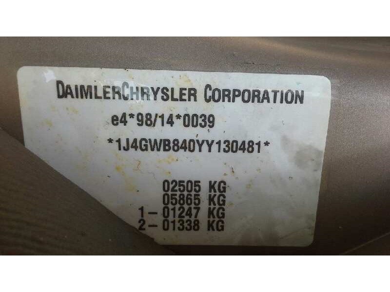 jeep gr.cherokee (wj/wg) del año 2000