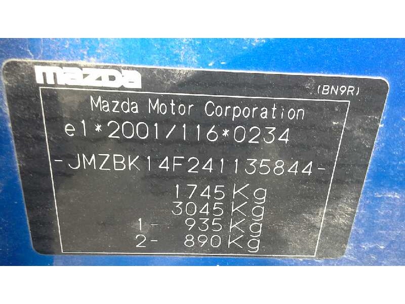 mazda 3 berlina (bk) del año 2004