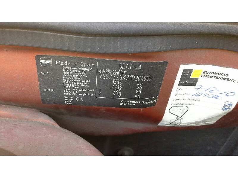 seat ibiza (6k1) del año 2001