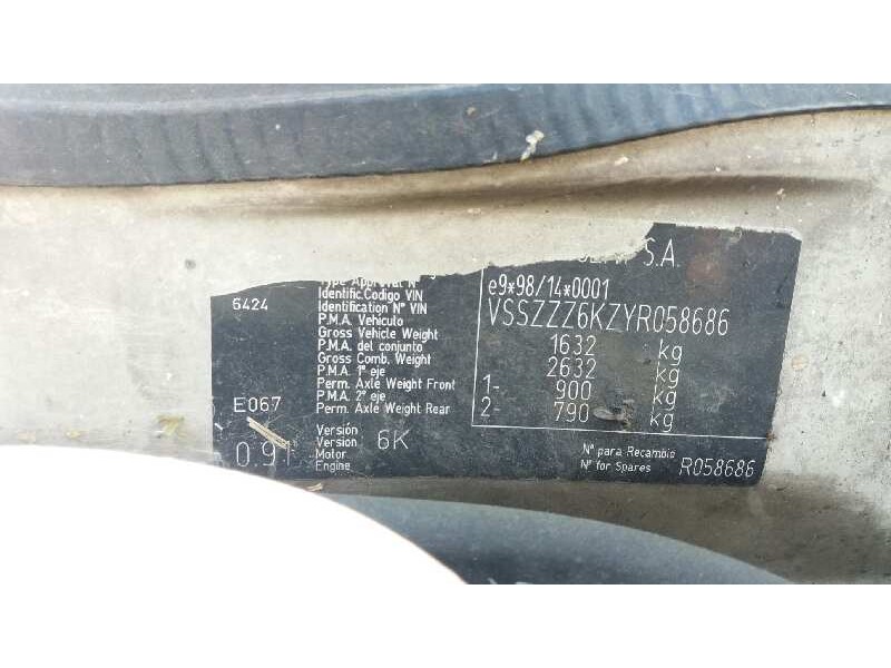 seat cordoba berlina (6k2) del año 1999