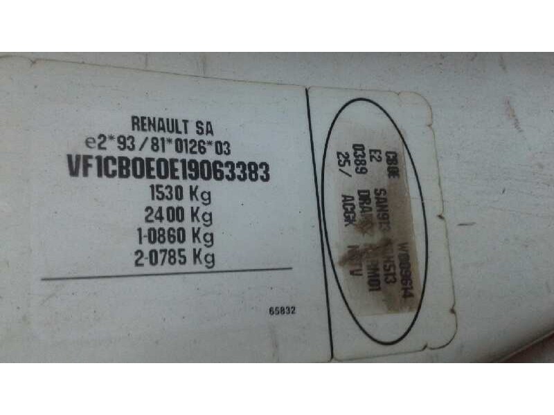 renault clio ii fase i (b/cbo) del año 1999