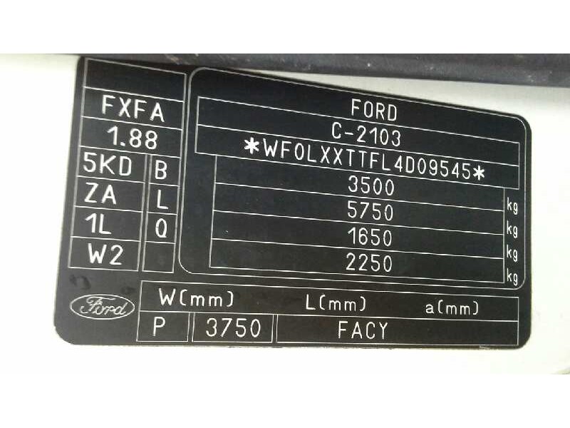 ford transit caja cerrada, larga (fy) (2000 =>) del año 2004