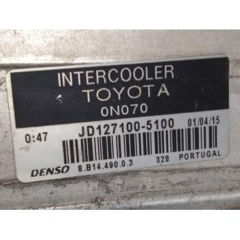 Recambio de intercooler para toyota yaris (_p13_) 1.4 d (nlp130_) referencia OEM IAM JD1271005100  