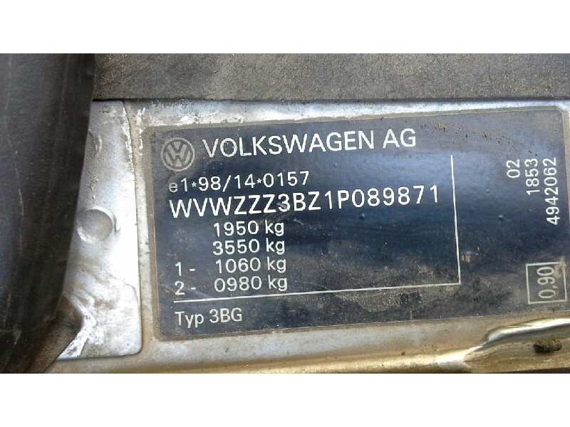 volkswagen passat berlina (3b3) del año 2001