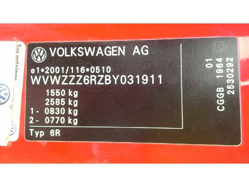 volkswagen polo (6r1) del año 2010