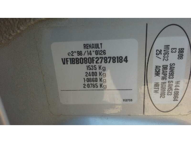 renault clio ii fase ii (b/cb0) del año 2002