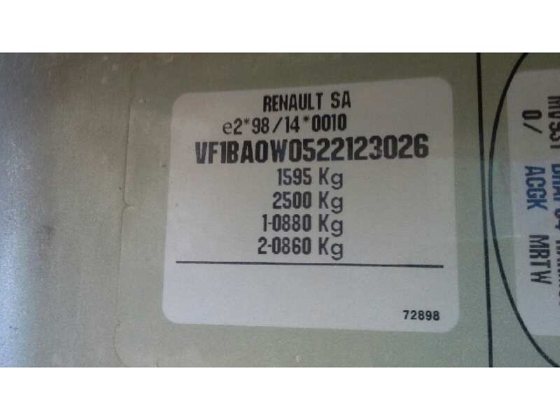 renault megane i fase 2 berlina (ba0) del año 2000