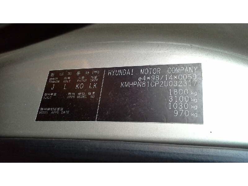 hyundai matrix (fc) del año 2002