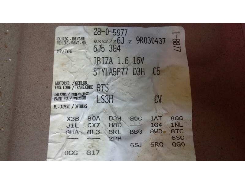 seat ibiza sc (6j1) del año 2008